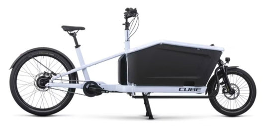 Vélo Cargo Électrique Cube Cargo Hybrid 500 Enviolo Cargo 500 Wh 20/27.5'' Blanc Flash